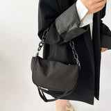 Nylon Shoulder Bag for Women Chains Crossbody Bag