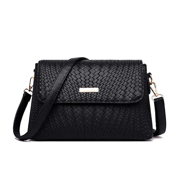Women's PU Leather Shoulder Bag Crossbody Messenger Handbag Purse