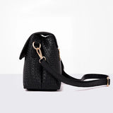 Women's PU Leather Shoulder Bag Crossbody Messenger Handbag Purse