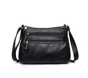 Soft Leather Shoulder Bag Small Messenger Bag for Girls