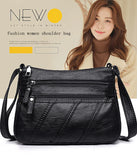 Soft Leather Shoulder Bag Small Messenger Bag for Girls