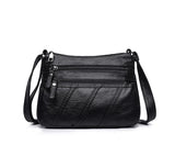 Soft Leather Shoulder Bag Small Messenger Bag for Girls