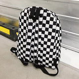 Canvas and Plaid Backpack Large-capacity Multi-function Outdoor