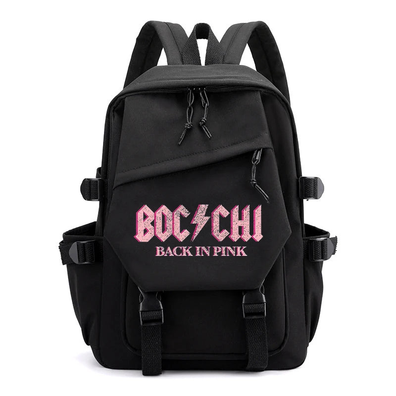 Bocchi The Rock Anime Backpacks Casual School Bags Harajuku Large Capacity