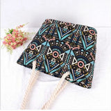 Bohemian Large Capacity Shoulder Bag Beach Holiday Cotton Handbag