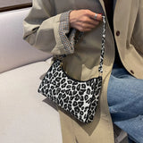 Leopard Print Underarm Bag Casual Shoulder Handbag
