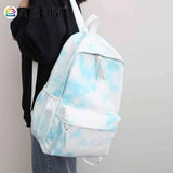 Large Capacity Teenage Girls Unisex Backpack Nylon Schoolbags for Outdoor Travel