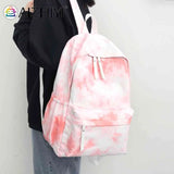 Large Capacity Teenage Girls Unisex Backpack Nylon Schoolbags for Outdoor Travel