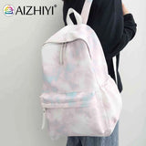 Large Capacity Teenage Girls Unisex Backpack Nylon Schoolbags for Outdoor Travel