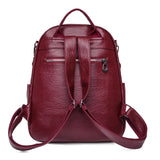 Women Schoolbag 3 In 1 Backpack Shoulder Bag Preppy Style Travel Rucksack