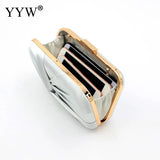 Pink Sliver Bow Clutch Evening Bag Bride Wedding Party Handbag Purse