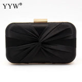 Pink Sliver Bow Clutch Evening Bag Bride Wedding Party Handbag Purse