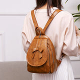 Bow Women Backpack Pu Leather Schoolbags Backpacks Multifunction