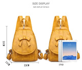 Bow Women Backpack Pu Leather Schoolbags Backpacks Multifunction