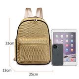 Braided Backpacks Solid Women's Backpack Travel Large Capacity