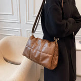 Winter Large Capacity Cotton Shoulder Bag