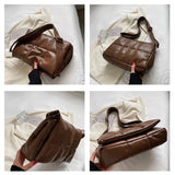 Winter Large Capacity Cotton Shoulder Bag