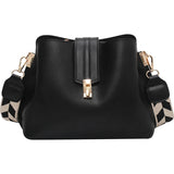 Large Bucket Women Crossbody Bags Wide Strap Clutches Ladies Shoulder Messenger