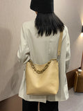 Women Shoulder Bag Chain Bucket Handbags High Pu Leather Totes Composite Bag