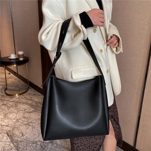 Women's Pu Leather Shoulder Bag Crossbody Solid Shopper