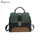 Vintage Top-Handle Bag Women Shoulder Bag Casual Hasp Handbag