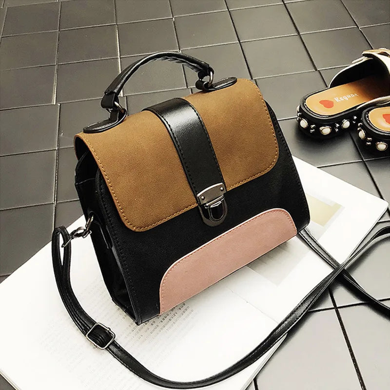 Vintage Top-Handle Bag Women Shoulder Bag Casual Hasp Handbag