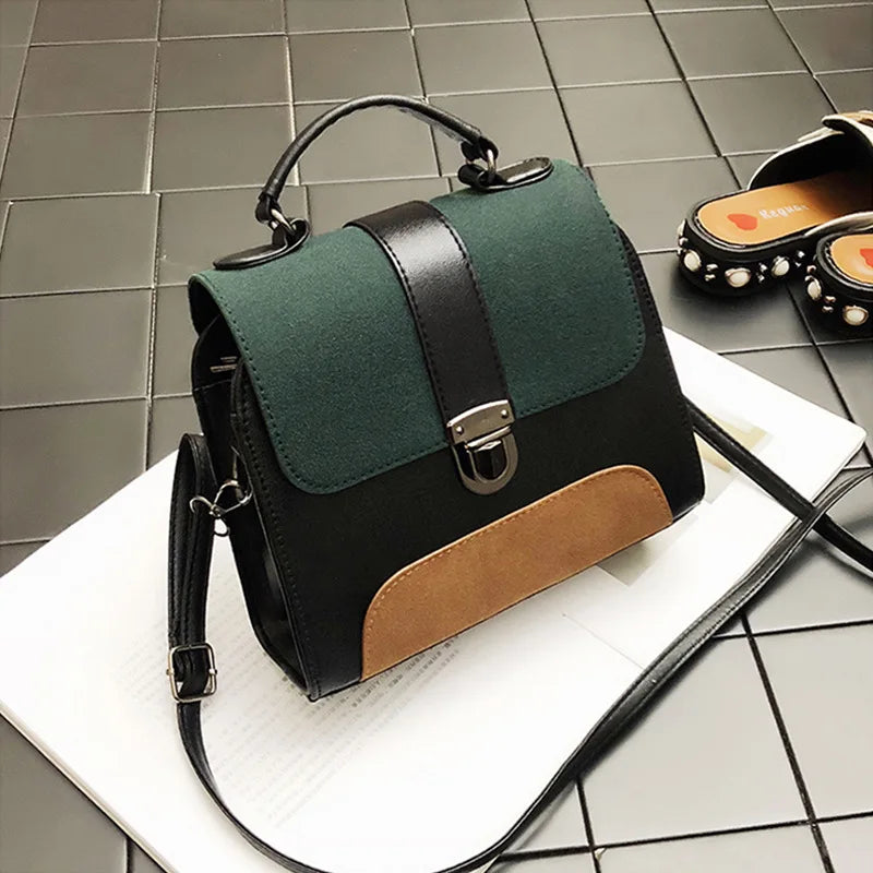 Vintage Top-Handle Bag Women Shoulder Bag Casual Hasp Handbag