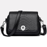 Women's Leather Shoulder Bag Flap Messenger Clutch Handbag