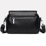 Women's Leather Shoulder Bag Flap Messenger Clutch Handbag