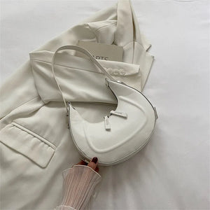 Women Shoulder Bag Small Handbags Underarm Bags Solid Pu Leather