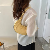Women Shoulder Bag Small Handbags Underarm Bags Solid Pu Leather