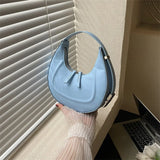 Women Shoulder Bag Small Handbags Underarm Bags Solid Pu Leather