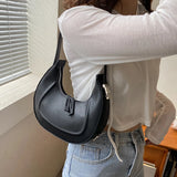 Women Shoulder Bag Small Handbags Underarm Bags Solid Pu Leather