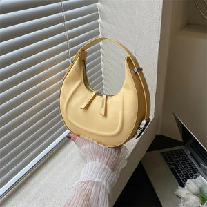 Women Shoulder Bag Small Handbags Underarm Bags Solid Pu Leather