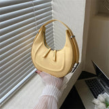Women Shoulder Bag Small Handbags Underarm Bags Solid Pu Leather