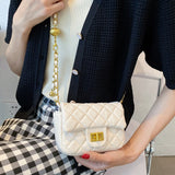 Women's Green Cross-Body Bag High-Quality Single-Shoulder Bag