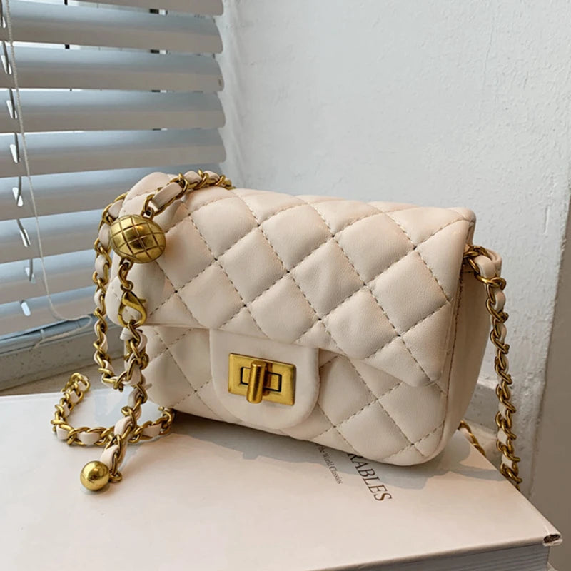 Women's Green Cross-Body Bag High-Quality Single-Shoulder Bag