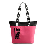 Women's Waterproof Nylon Shoulder Bag Large Capacity Tote