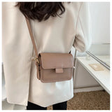 Small Crossbody Bag Lightweight PU Leather Messenger Handbag Purse