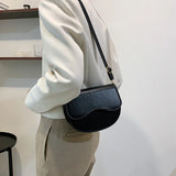 Lightweight PU Leather Crossbody Bag Messenger Bag
