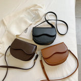 Lightweight PU Leather Crossbody Bag Messenger Bag