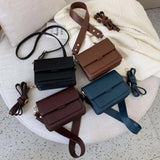 Women's Lightweight Crossbody Messenger Bag PU Leather Small