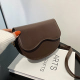 Lightweight PU Leather Crossbody Bag Messenger Bag