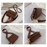 Women's Lightweight Crossbody Messenger Bag PU Leather Small