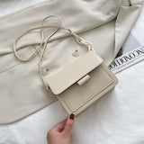 Women's Small Crossbody Bag Lightweight PU Leather Messenger Handbag