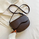 Lightweight PU Leather Crossbody Bag Messenger Bag