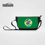 Brazil Soccer Print Women Messenger Bag Canvas Shoulder Handbag