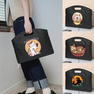 Japan Cat Print Laptop Case Sleeve Briefcase Business Conference Bag