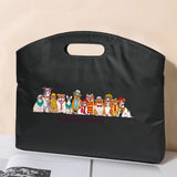 Dog Print Briefcase Handbag Laptop Sleeve Organizer