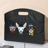 Dog Print Briefcase Handbag Laptop Sleeve Organizer